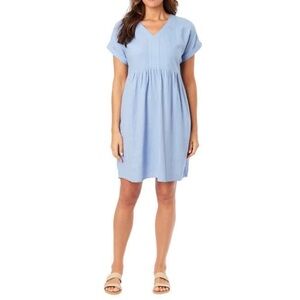 Briggs Blue Linen Blend Dress